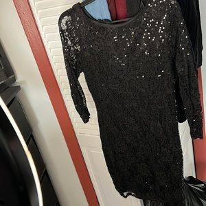 Sparkling Sequence Dress-Open back -Size L